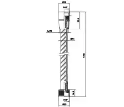 Ar-Yak Ar PVC Duş Spirali (175 cm PVC Hortum) 102141019-BM Krom