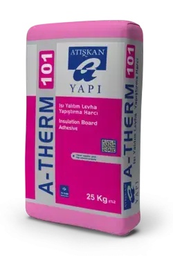 Atışkan Alçı A-Therm 101 Isı Yalıtım Levha Yapıştırma Harcı 25 kg