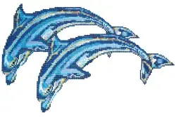 Betsan Dolphin Decor 25x25 mm Y 40