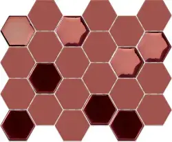Betsan Hexa Mega Neostone Blend 77x88 mm Artistic Cherry