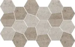 Betsan Hexa Mega Air Concrete 73x87 mm Taupe Blend Light
