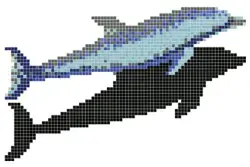 Betsan Dolphin Decor 25x25 mm Y 55