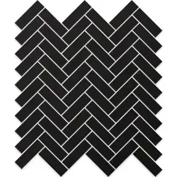 Betsan Herringbone Neostone 25x50 mm Black