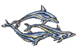 Betsan Dolphin Decor 25x25 mm Y 53