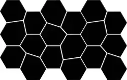 Betsan Hexa Mega Air Neostone 73x87 mm Black