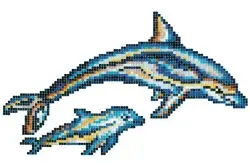 Betsan Dolphin Decor 25x25 mm Y48