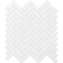 Betsan Herringbone Neostone 25x50 mm White