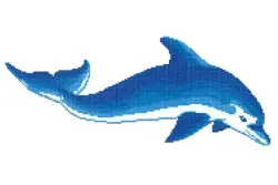 Betsan Dolphin Decor 25x25 mm Y41