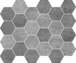 Betsan Hexa Mega Concrete 77x88 mm Blend Dark
