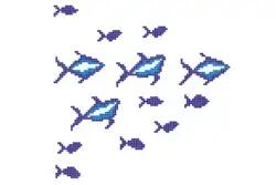 Betsan Dolphin Decor 25x25 mm LF Mix
