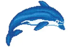 Betsan Dolphin Decor 25x25 mm Y42