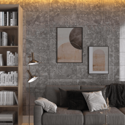 Bien Seramik 30x60 Walter Açık Gri Chrome Parlak uygulama örneği