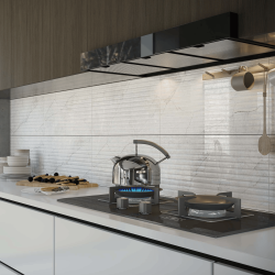Bien Seramik 30x60 Riva Beyaz Parlak uygulama örneği