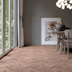 Bien Seramik 50x50 Herringwood Kızıl Kahve Mat uygulama örneği