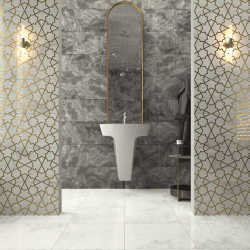 Bien Seramik 30x90 Sante Smoke Füme Antrasit Parlak uygulama örneği