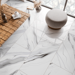 Bien Seramik 60x120 Piegato Beyaz Full Lappato uygulama örneği