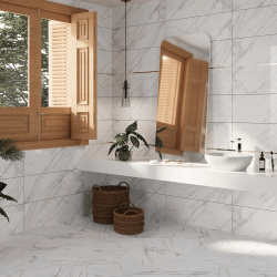 Bien Seramik 30x90 Vigo Beyaz Parlak uygulama örneği