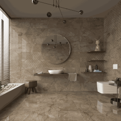 Bien Seramik 30x90 Astoria Kahve Parlak uygulama örneği