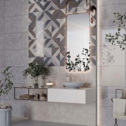 Bien Seramik 40x80 Fontano Anthracite Parlak uygulama örneği
