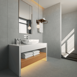 Bien Seramik 30x90 Pera Grey Gri Shadow Mat uygulama örneği