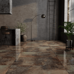 Bien Seramik 60x120 Coper Moss Full Lappato uygulama örneği