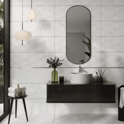 Bien Seramik 60x60 Calacatta Marmi Beyaz Mat uygulama örneği