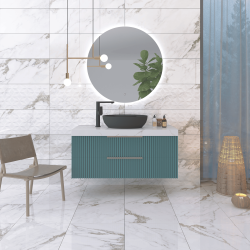 Bien Seramik 30x90 Oasis Beyaz Lila Parlak uygulama örneği