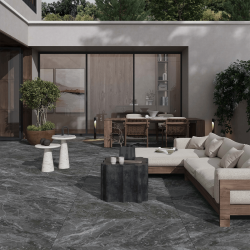 Bien Seramik 60x120 Carbon Anthracite Antracit Mat uygulama örneği