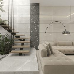 Bien Seramik 60x120 Palazzo Grey Gri Shadow Full Lappato uygulama örneği
