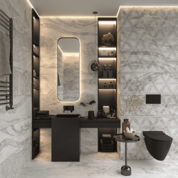 Bien Seramik 30x90 Famous Grey Dekofon Mat uygulama örneği