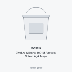 Bostik Zwaluw Silicone-1001U Asetoksi Silikon Açık Meşe