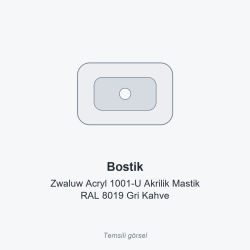 Bostik Zwaluw Acryl 1001-U Akrilik Mastik RAL 8019 Gri Kahve