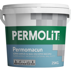 Permolit Permomacun Süper Akrilik Su Bazlı Dış Cephe Macunu 4 kg