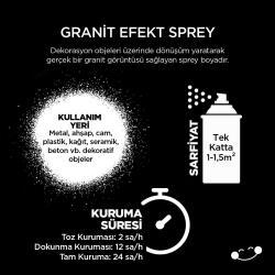 Polisan Granit Efekt Sprey Boya 400 ml uygulama örneği