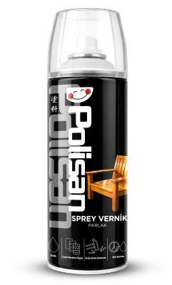 Polisan Vernik Sprey Boya 400 ml Mat Vernik uygulama örneği