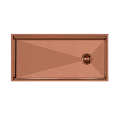 Crauf Vertice 4898 Evye Tek Gözlü 98x48 cm Royal Bronze (Bakır)