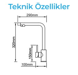 Crauf Attivo Pure 4065 Mutfak Bataryası Platinum Satin (İnox) uygulama örneği