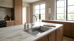 Crauf Vertice 4865 Evye Tek Gözlü 65x48 cm Platinum Satin (İnox) uygulama örneği