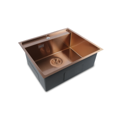 Crauf Poli 6301 Evye Tek Gözlü 58x51 cm Royal Bronze (Bakır)