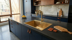 Crauf Poli 6301 Evye Tek Gözlü 58x51 cm Imperial Gold (İpeksi Altın) uygulama örneği