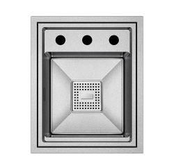 Crauf Lusso Secret 6390 Evye Tek Gözlü 38x47 cm Velvet Grey (Mat Gri)