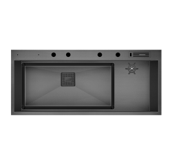 Crauf Lusso Grand 1080 Evye Tek Gözlü 118x50 cm Dark Graphite (Füme)