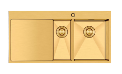 Crauf Via Lattea Duo 6175 Evye Tek Gözlü Sağ Damlalıklı 100x51 cm Imperial Gold (İpeksi Altın) uygulama örneği