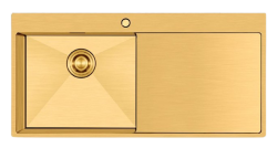 Crauf Via Lattea 6174 Evye Tek Gözlü Sol Damlalıklı 100x51 cm Imperial Gold (İpeksi Altın) uygulama örneği