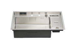Crauf Lusso Grand 1060 Evye Tek Gözlü 86x49 cm Platinum Satin (İnox) uygulama örneği