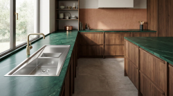 Crauf Speciale Duo 5603 Evye Asimetrik Çift Gözlü 100x50 cm Platinum Satin (İnox) uygulama örneği