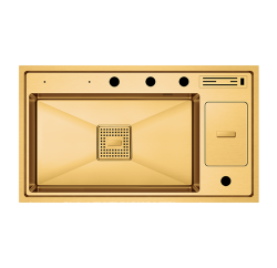 Crauf Lusso Grand 1060 Evye Tek Gözlü 86x49 cm Imperial Gold (İpeksi Altın)