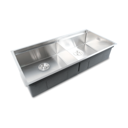 Crauf Vertice Evye Çift Gözlü 98x48 cm Platinum Satin (İnox) uygulama örneği