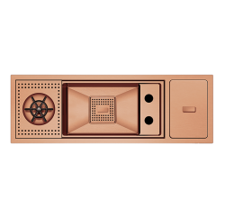 Crauf Lusso Barista 1035 Evye Tek Gözlü 79x27 cm Royal Bronze (Bakır)