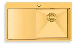 Crauf Via Lattea 6172 Evye Tek Gözlü Sağ Damlalıklı 86x51 cm Imperial Gold (İpeksi Altın) uygulama örneği